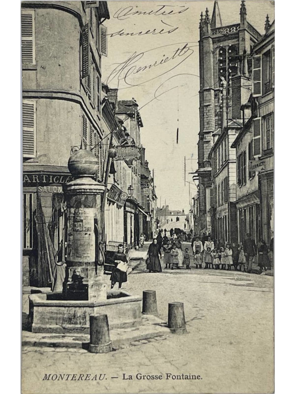 Recto de la carte postale