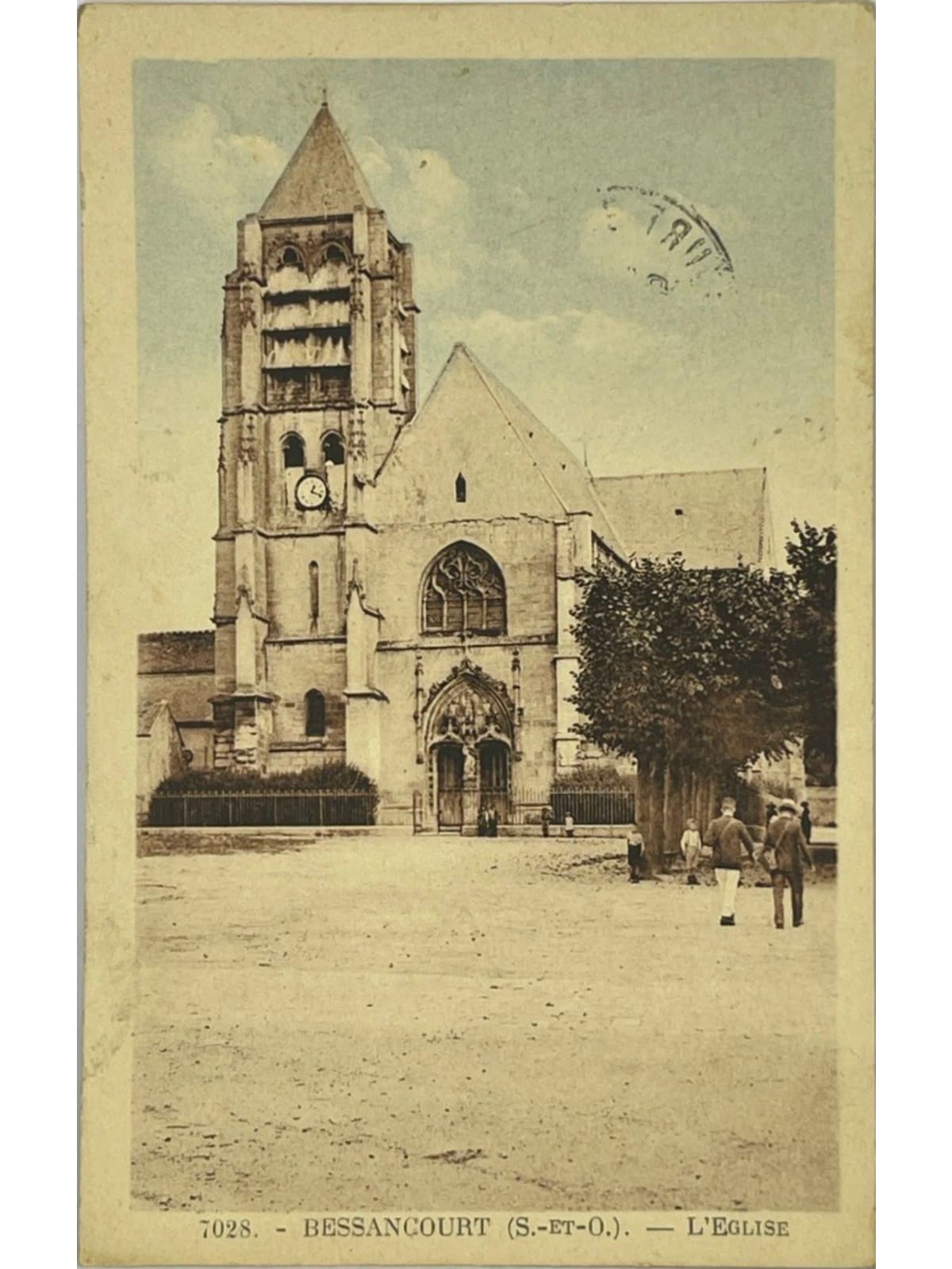 Recto de la carte postale