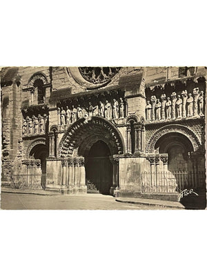 Thouars – Façade de l'église Saint-Médard – CPSM Flor 1960