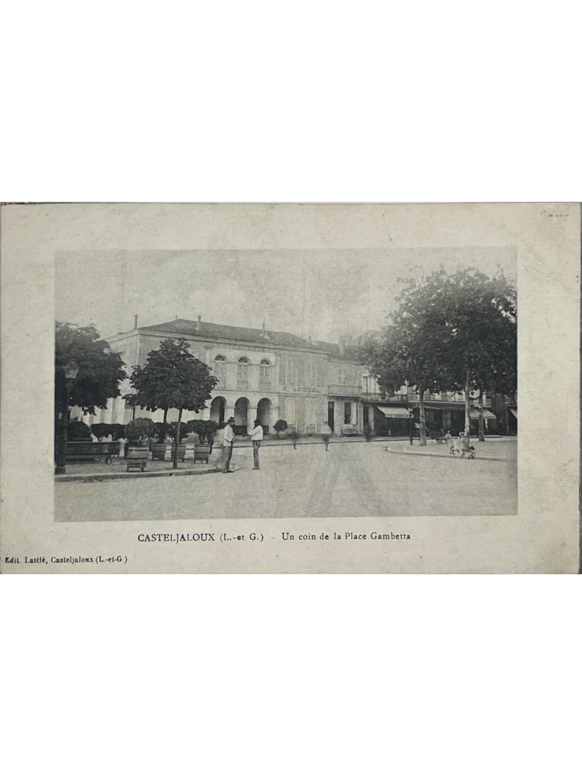 Recto de la carte postale
