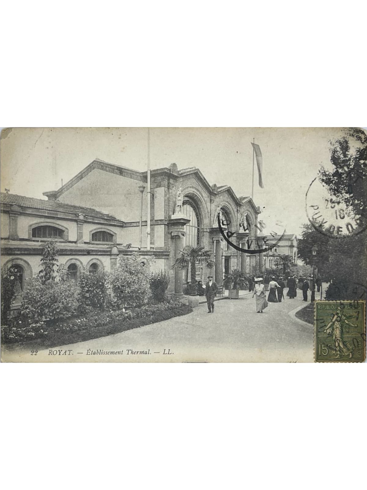 Recto de la carte postale