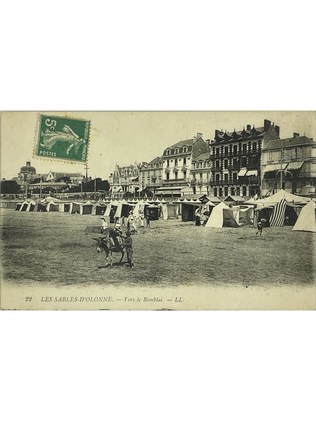 Recto de la carte postale
