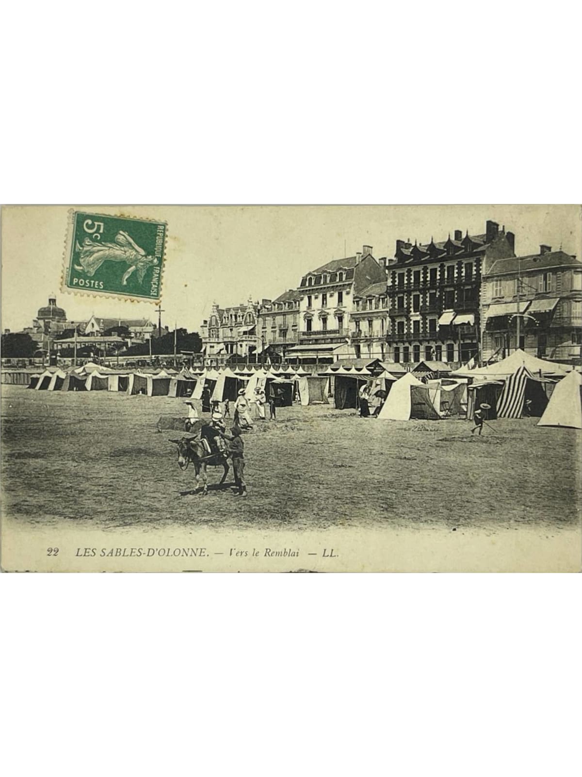 Recto de la carte postale