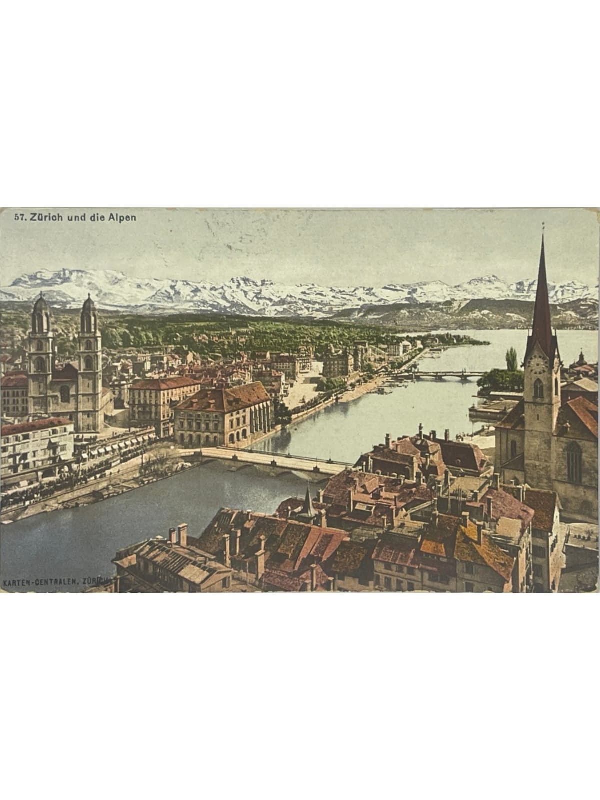 Recto de la carte postale