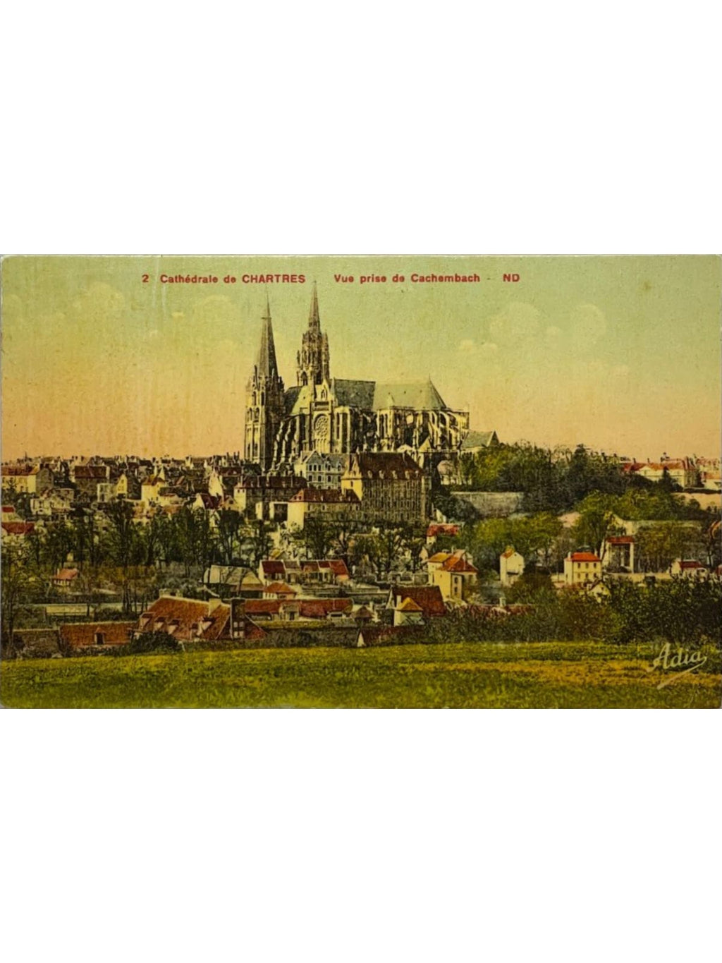 Recto de la carte postale