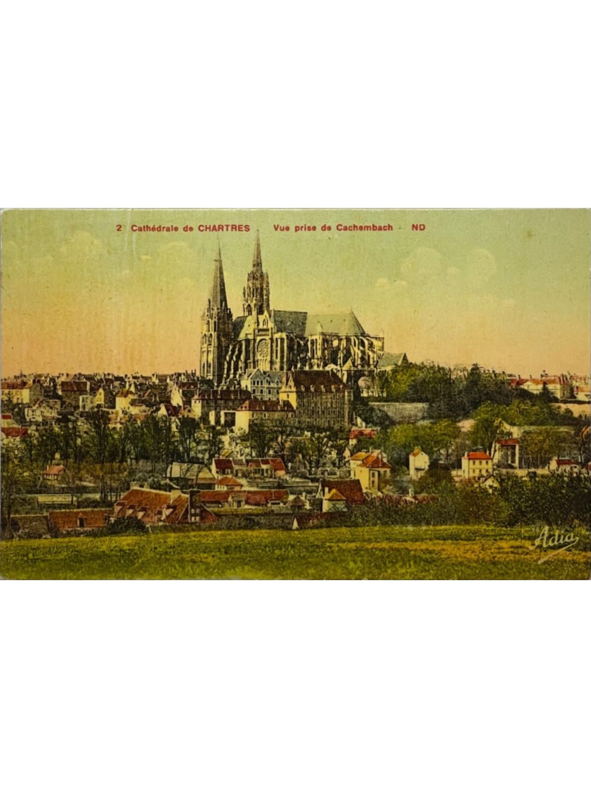 Recto de la carte postale