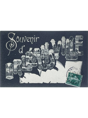Orléansville (Algérie) – Souvenir multivues, composition fantaisie – CPA