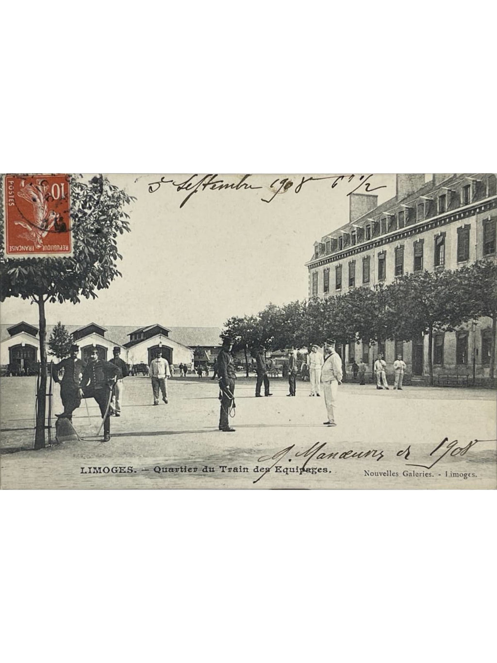 Recto de la carte postale