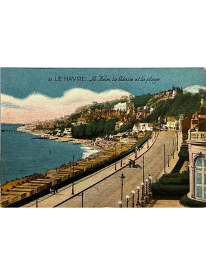 CPA Le Havre – La Hève, la falaise et la plage – E.L.D. n° 21
