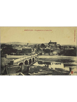 Montluçon – Vue générale de la Vieille Ville et château – CPA