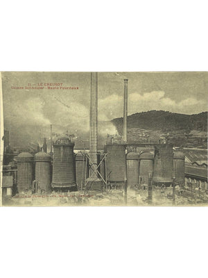 Le Creusot – Usines Schneider, hauts fourneaux – CPA n° 11