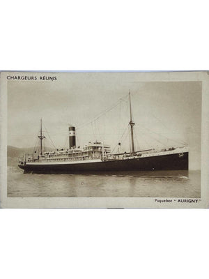 Paquebot Aurigny – Chargeurs Réunis – Carte postale ancienne