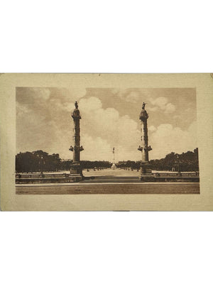 Bordeaux – Colonnes rostrales et place des Quinconces – CPA n° 12
