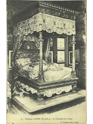 Anet – Château, la chambre de Diane – CPA n° 6