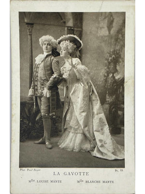 La Gavotte – Louise Mante et Blanche Mante – Photo Paul Boyer – CPA