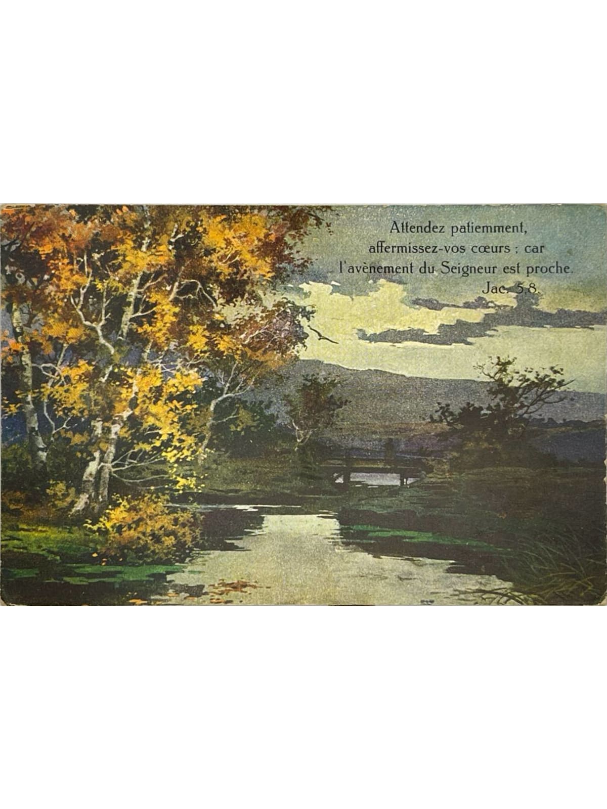 Recto de la carte postale