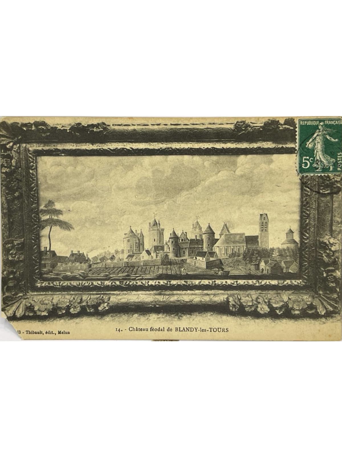Recto de la carte postale