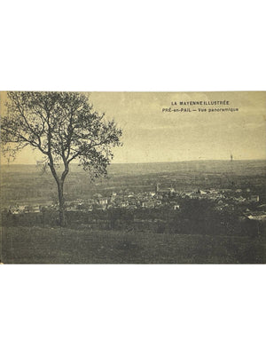 Pré-en-Pail (Mayenne) – Vue panoramique – La Mayenne illustrée – CPA 1918