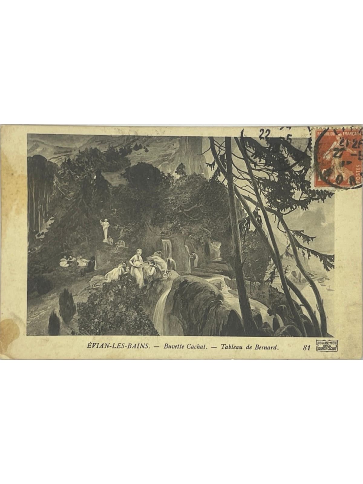 Recto de la carte postale