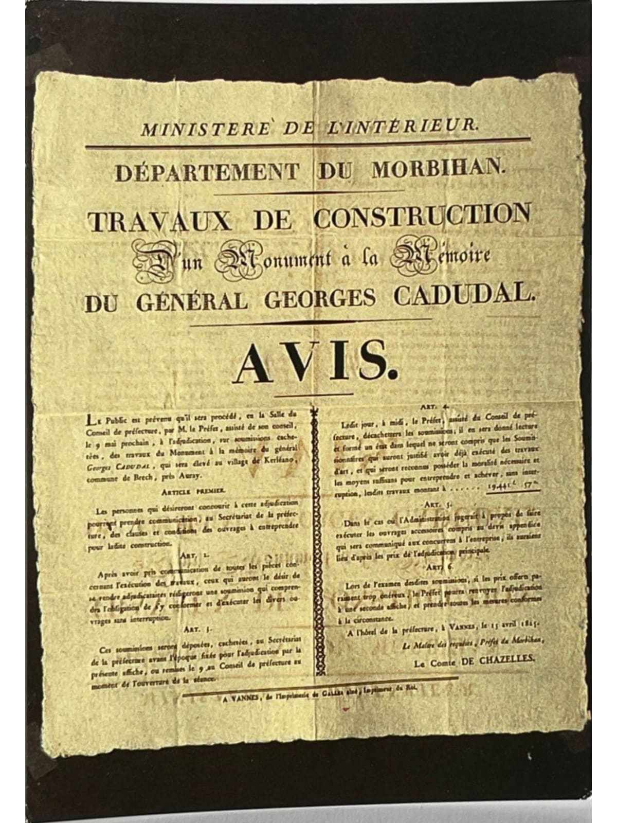 Recto de la carte postale