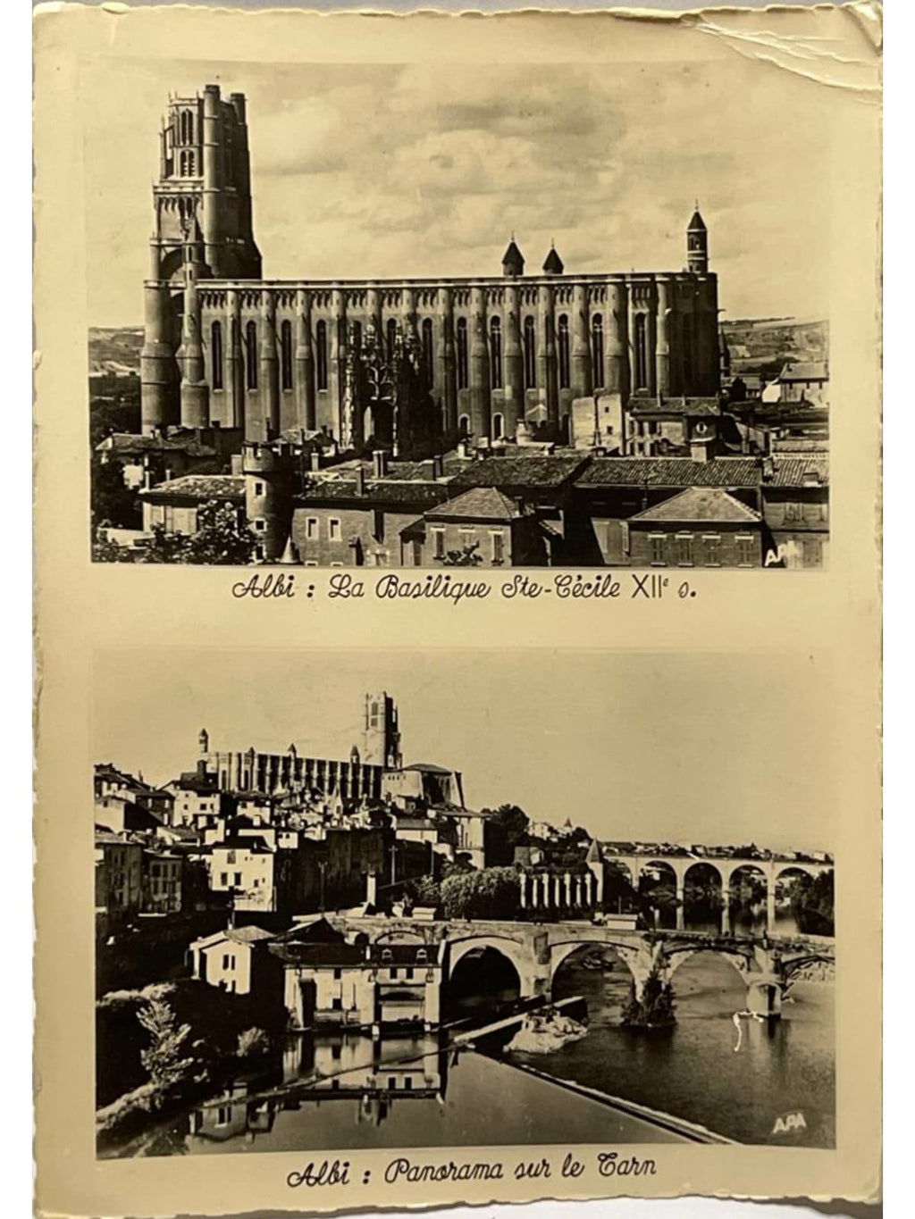 Recto de la carte postale