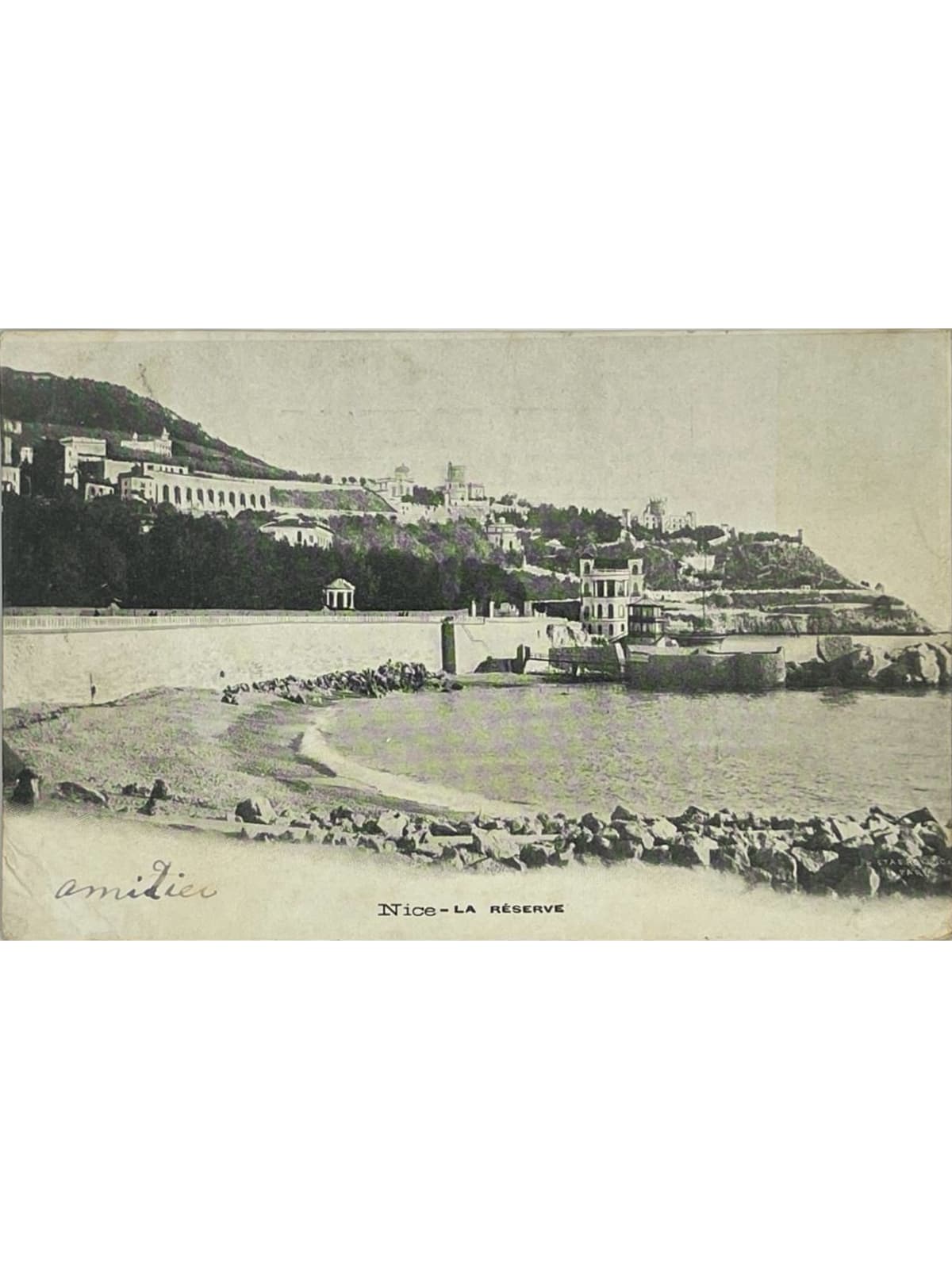 Recto de la carte postale
