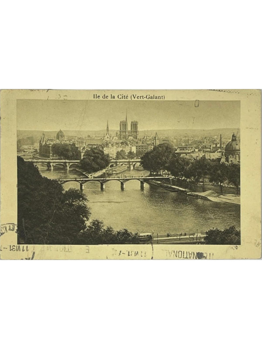 Recto de la carte postale