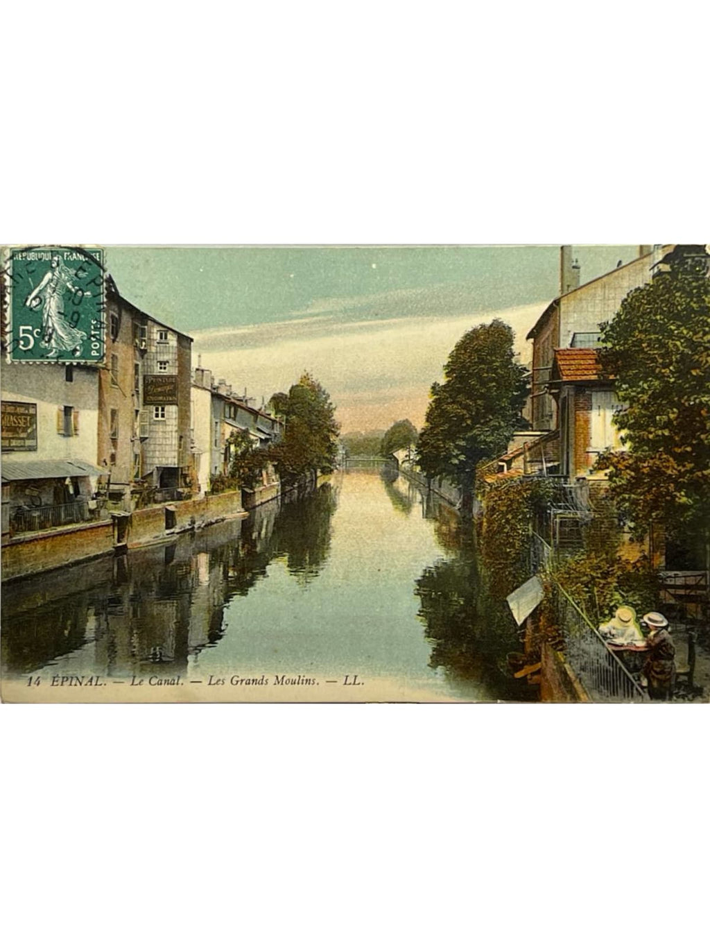 Recto de la carte postale