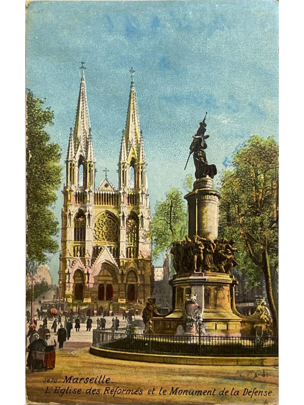 Recto de la carte postale