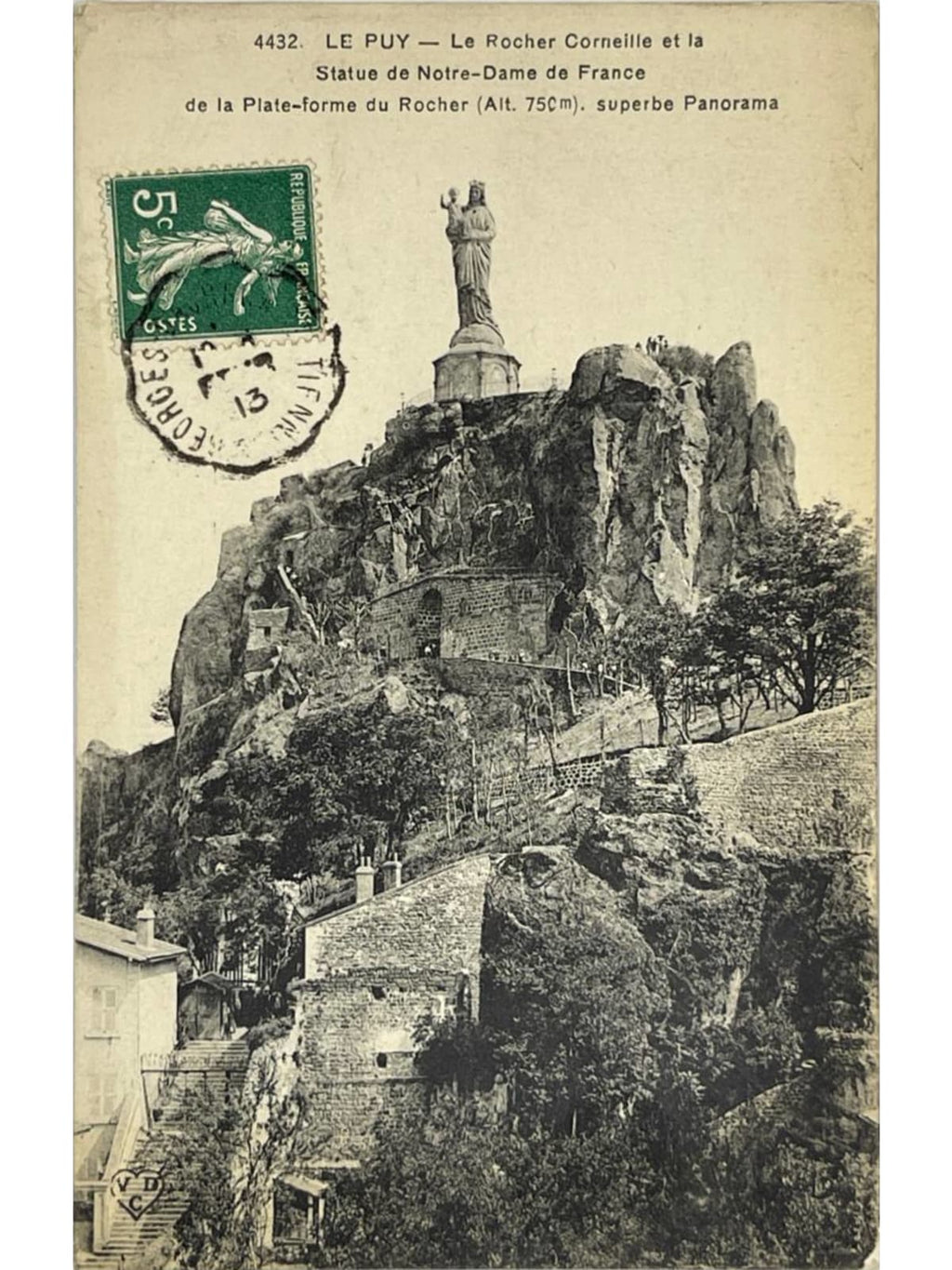 Recto de la carte postale