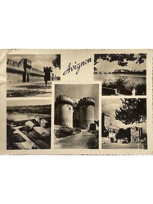 Avignon – Remparts, pont Saint-Bénézet et palais des Papes – CPSM Yvon