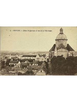 Provins – Dôme Saint-Quiriace et vue de la ville basse – CPA n° 5