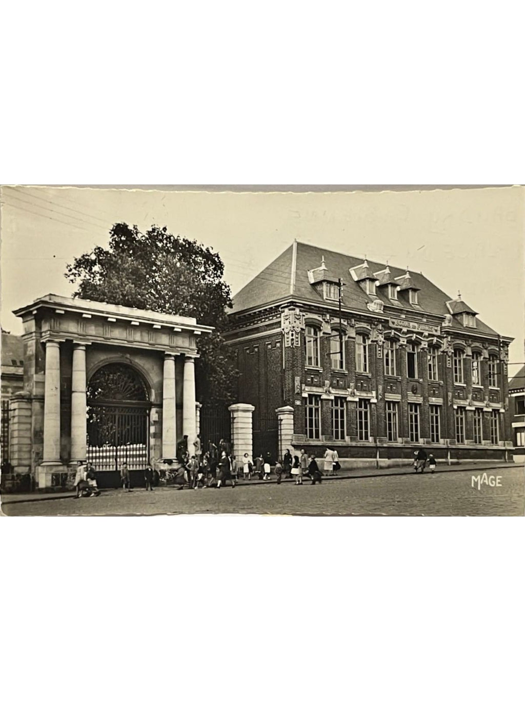 Recto de la carte postale