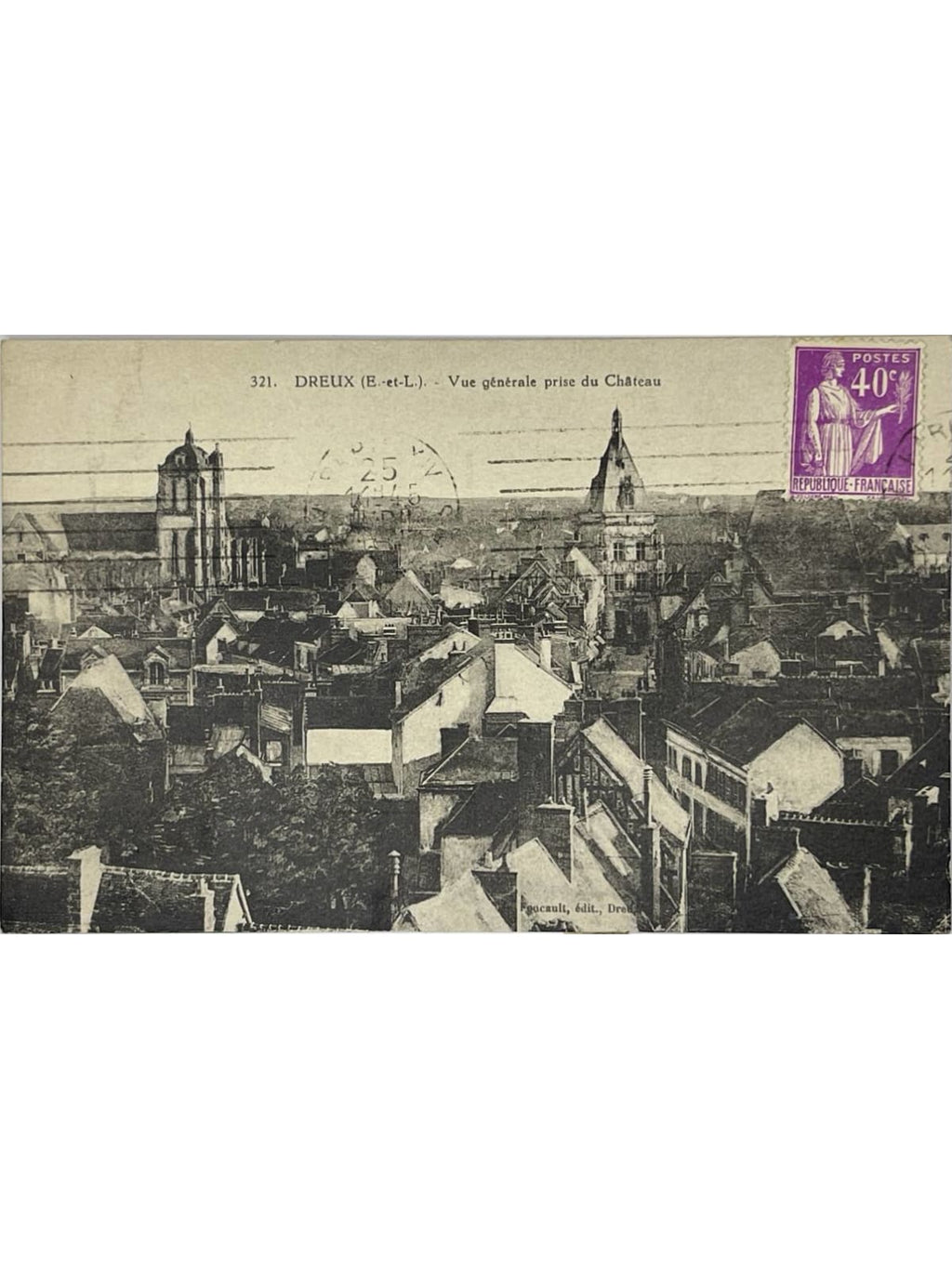 Recto de la carte postale
