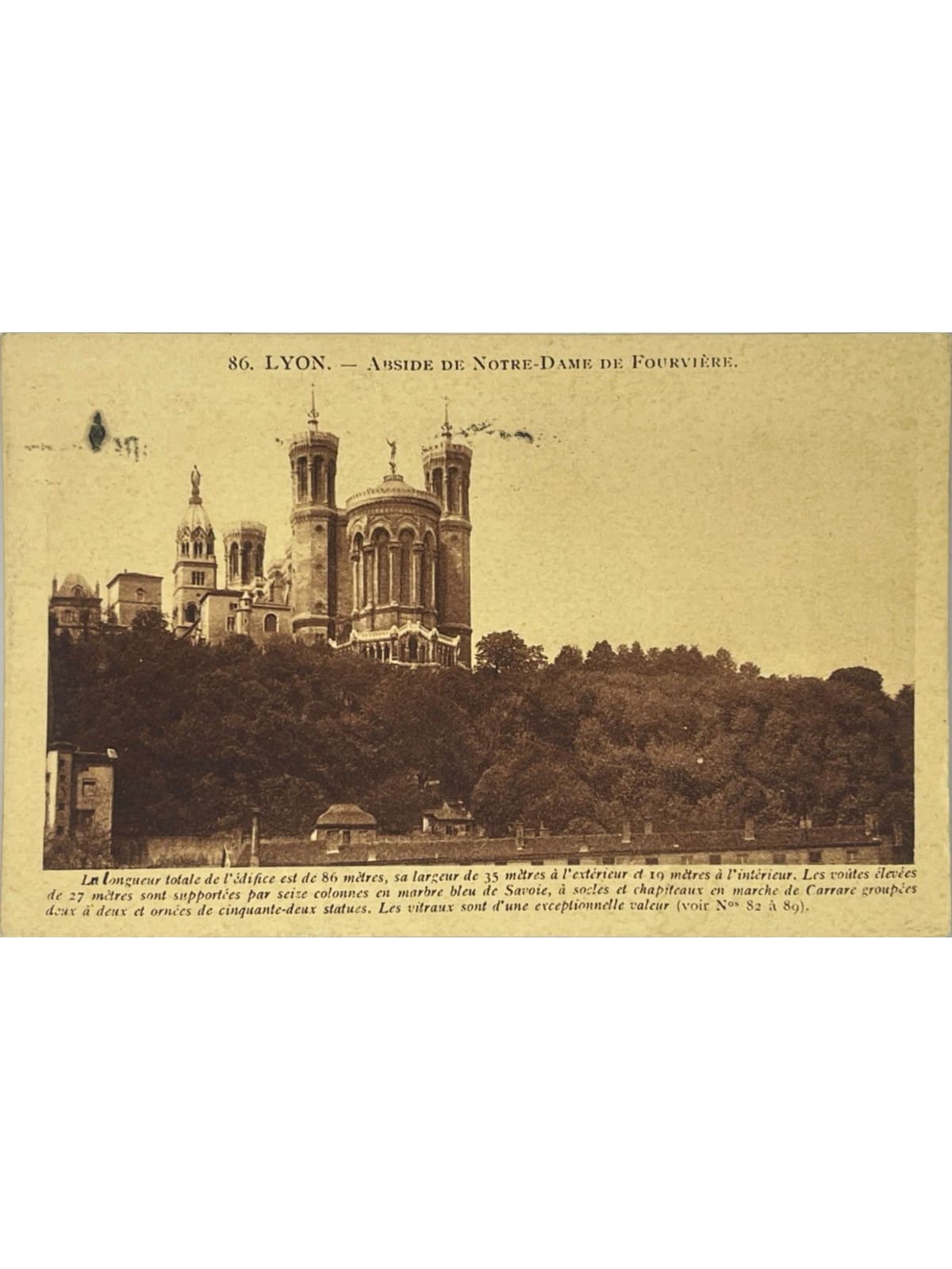 Recto de la carte postale