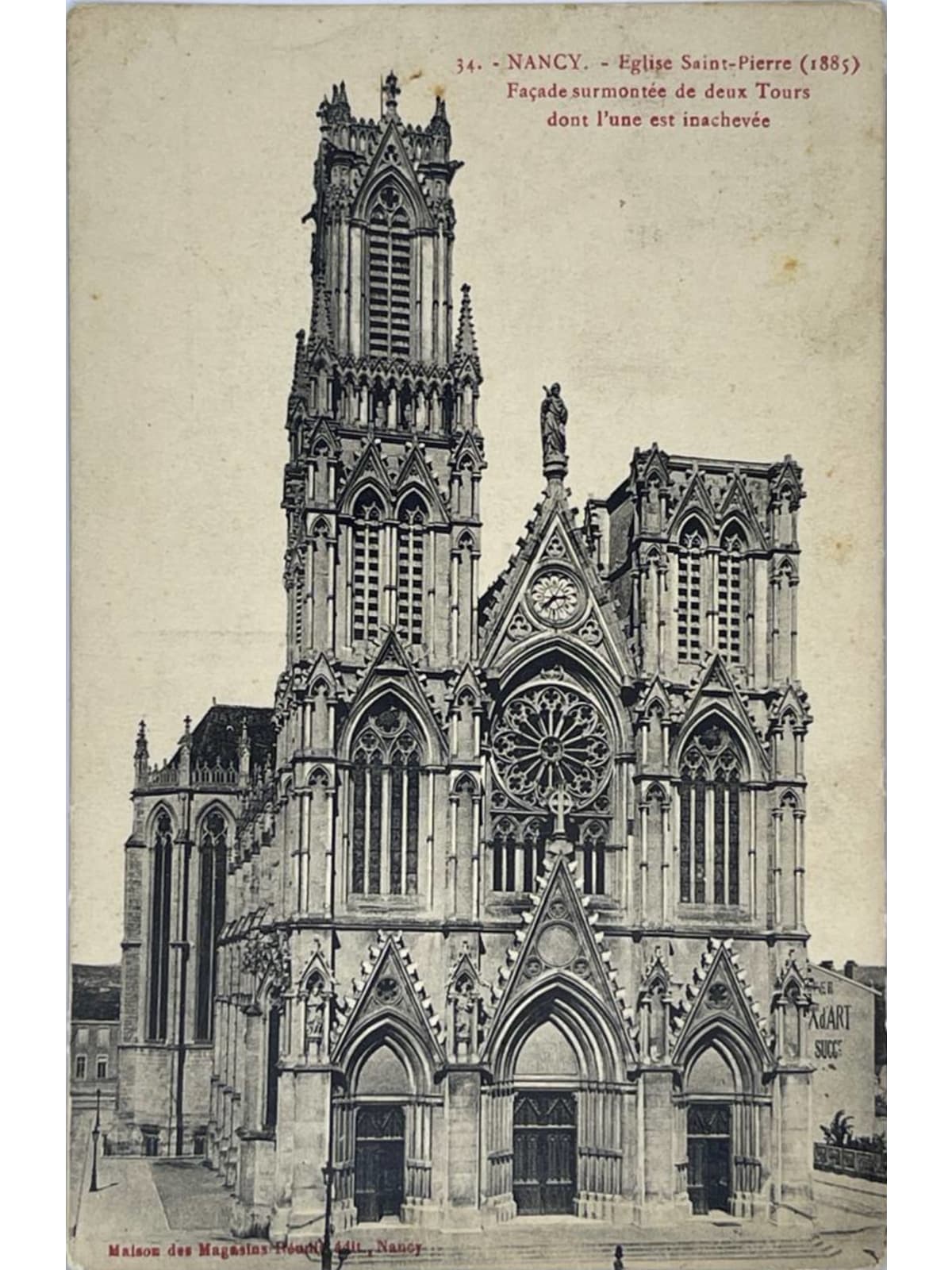 Recto de la carte postale