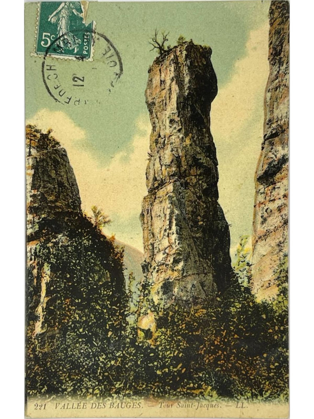 Recto de la carte postale