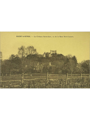 Carte postale – Nogent-le-Rotrou – Château Saint-Jean vu de la Gare Saint-Lazare