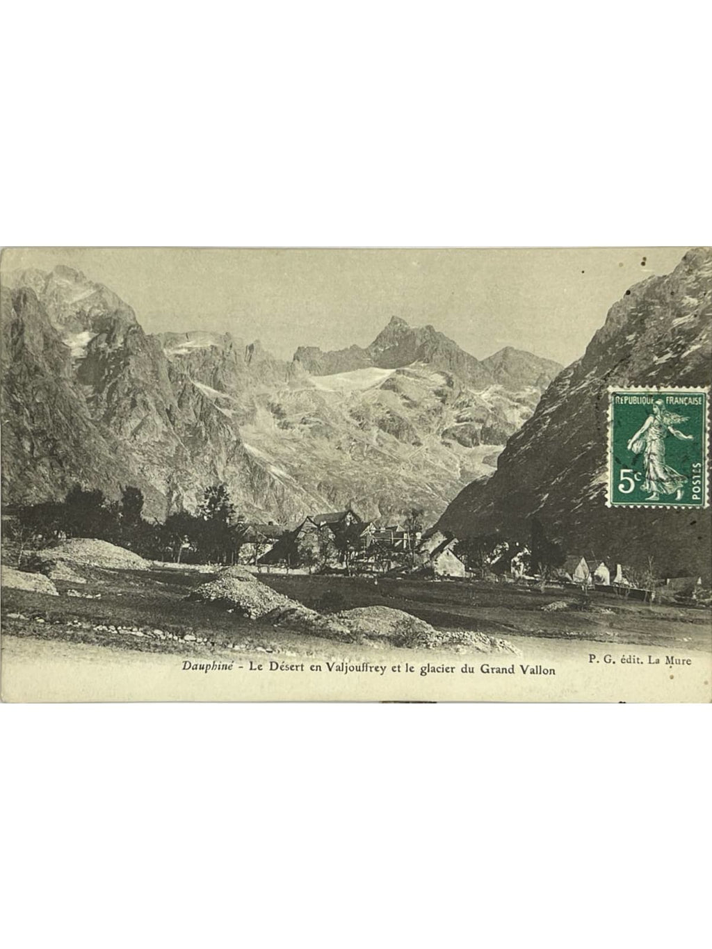 Recto de la carte postale
