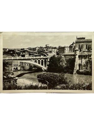 Carte postale – Gaillac (Tarn) – Le pont, l'abbaye Saint-Michel et la ville – Carte APA
