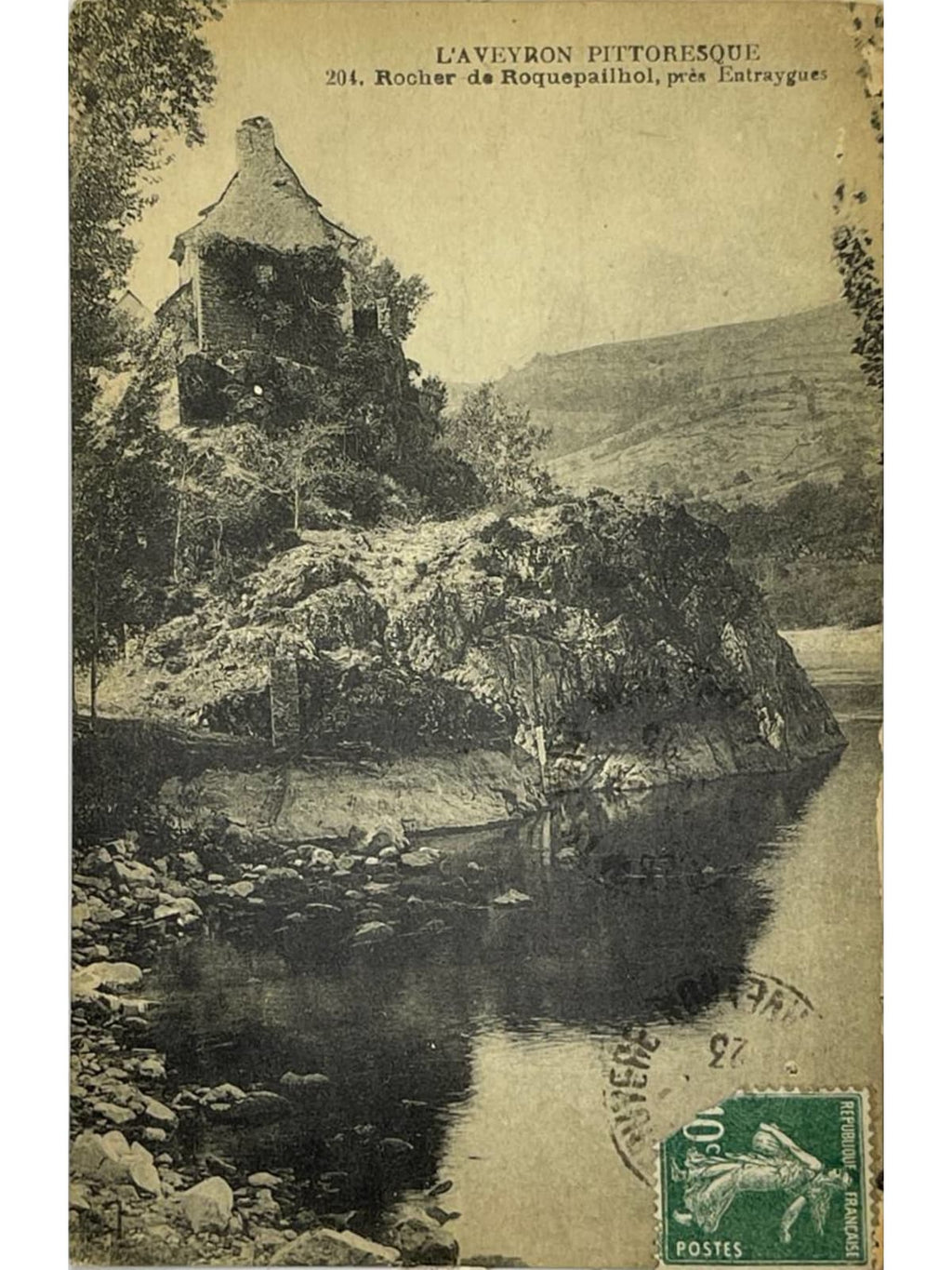 Recto de la carte postale