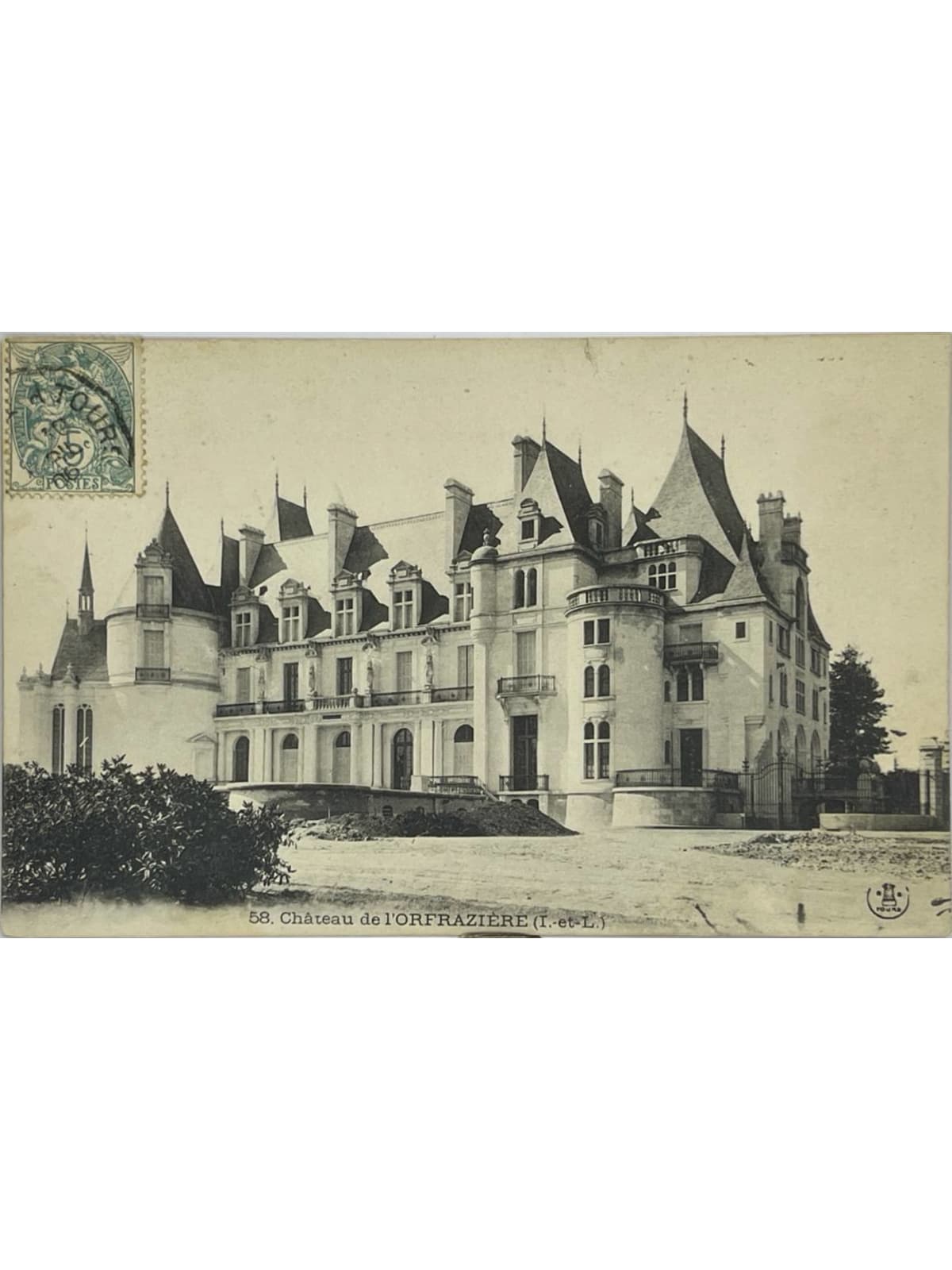 Recto de la carte postale