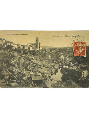 Bellac (Haute-Vienne) – Vue des tanneries – CPA 1908