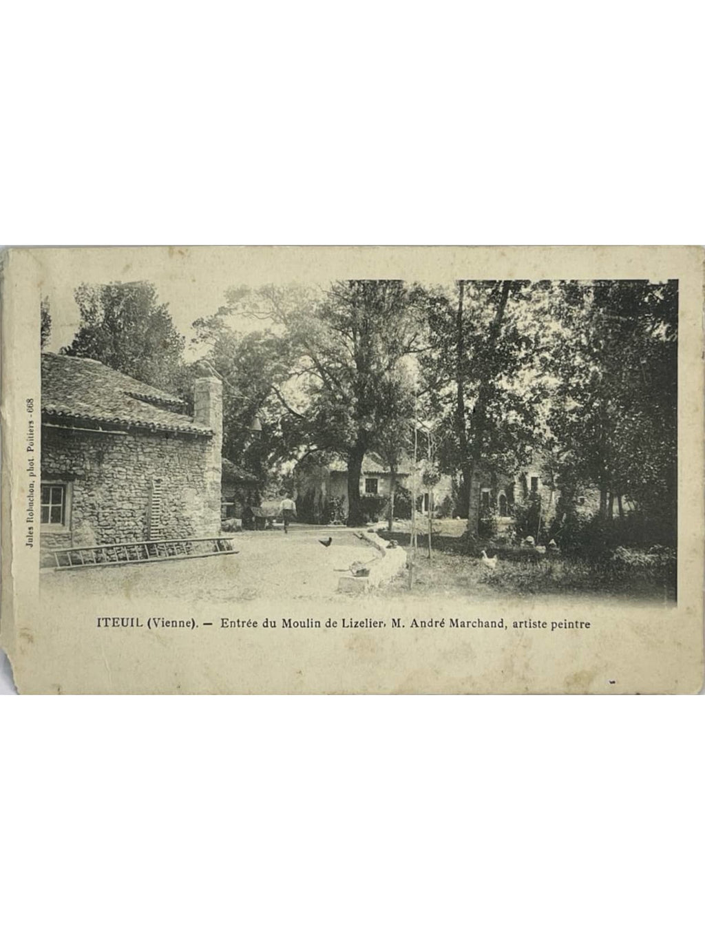 Recto de la carte postale