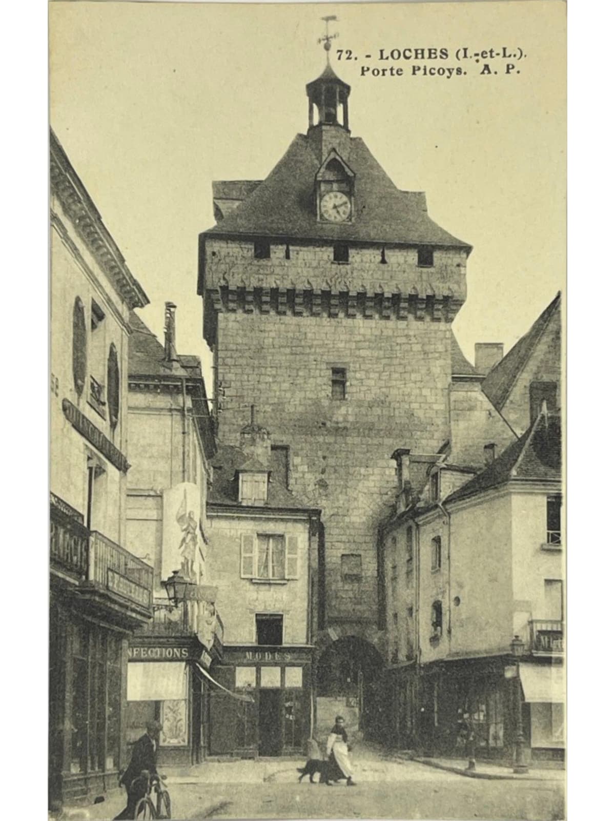 Recto de la carte postale