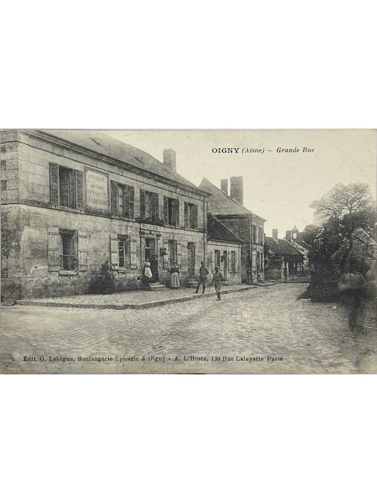 Recto de la carte postale