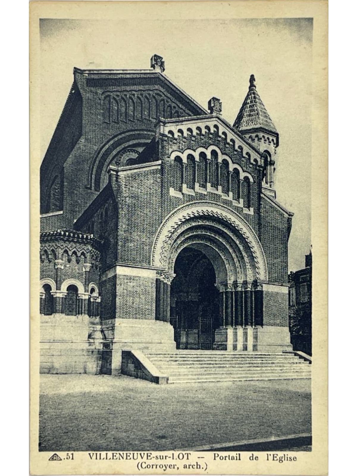 Recto de la carte postale