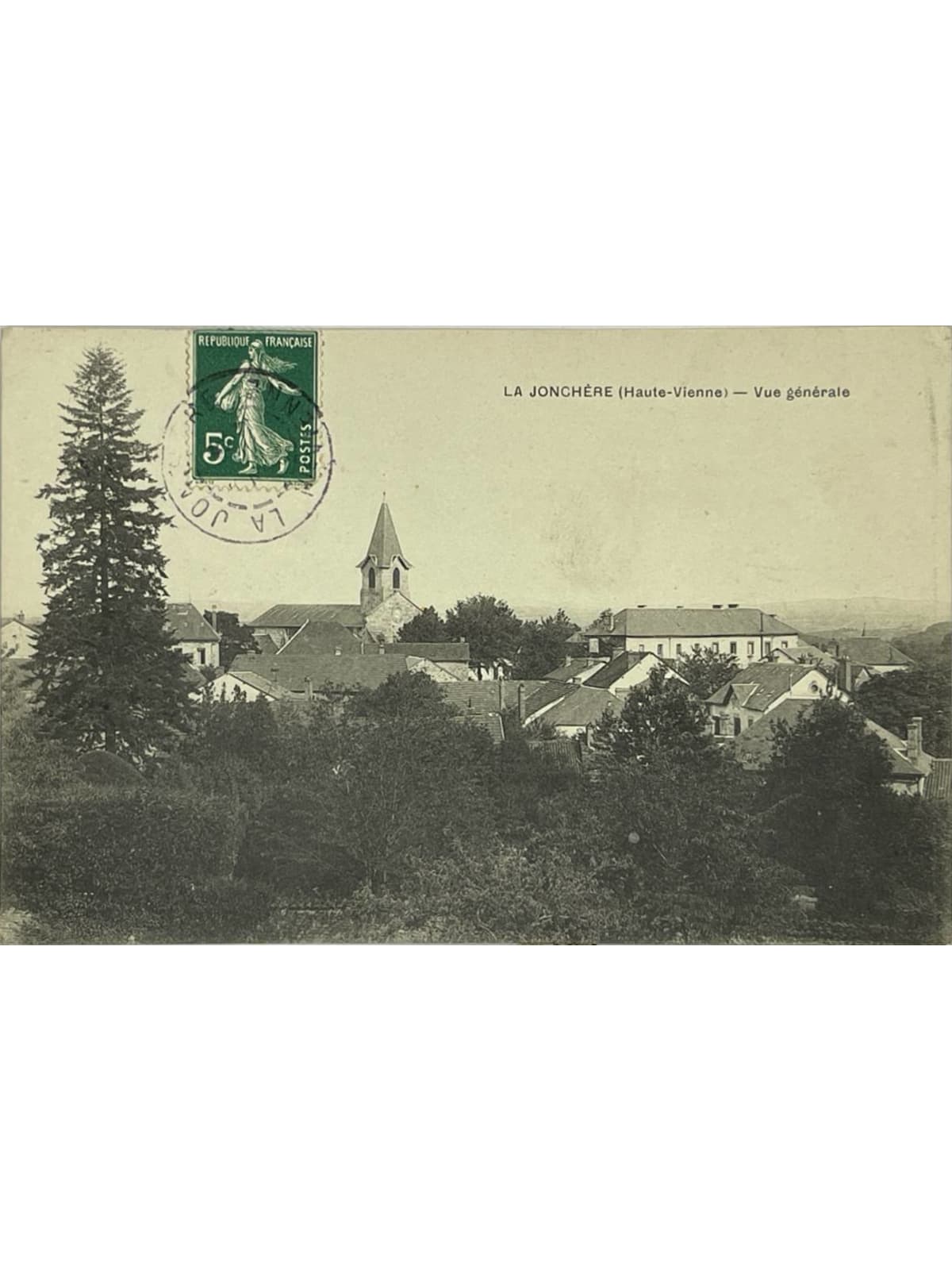 Recto de la carte postale
