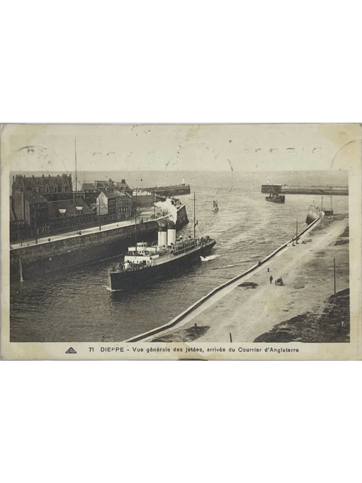 Recto de la carte postale