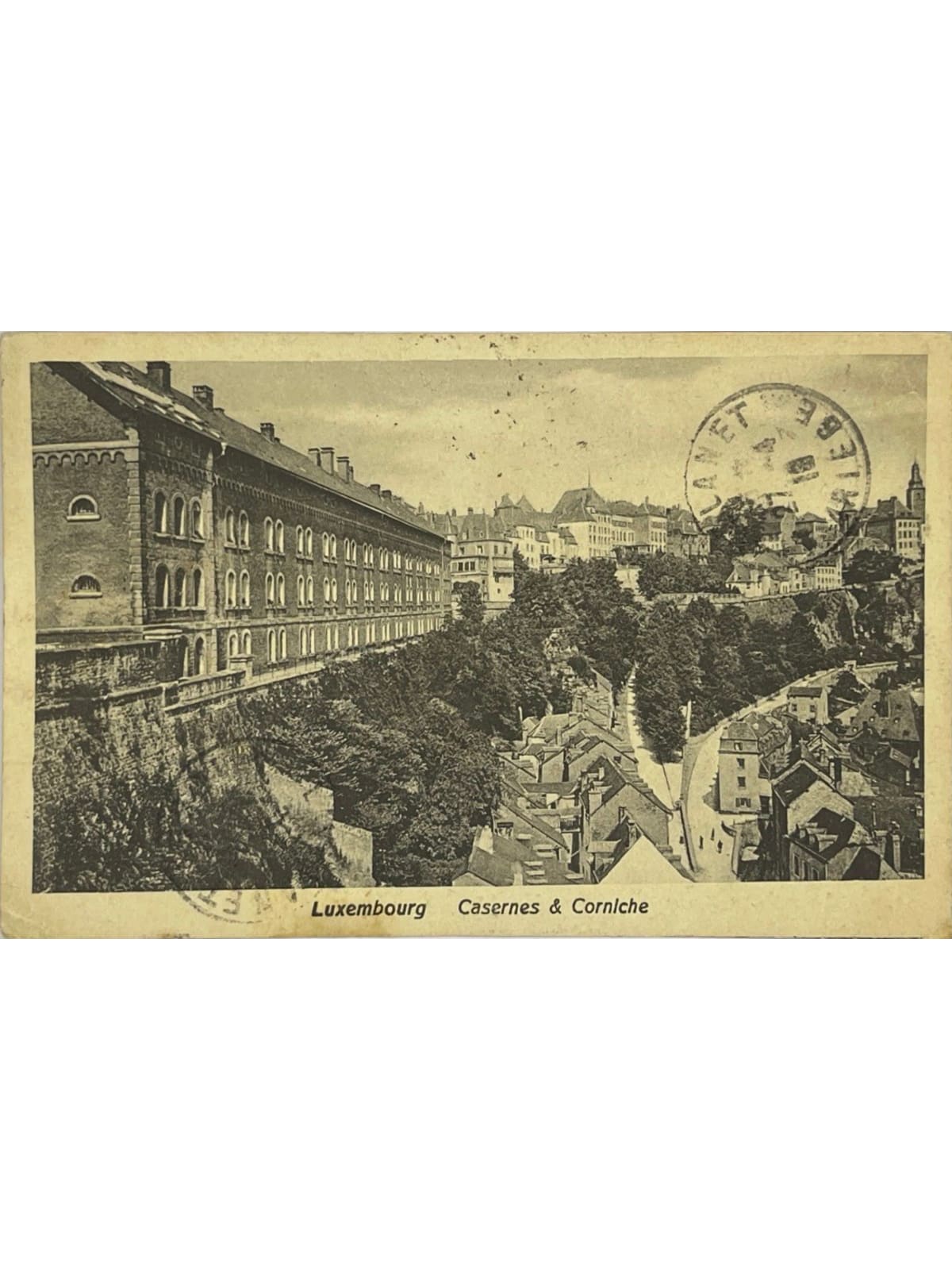 Recto de la carte postale